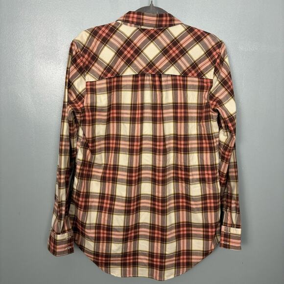Outdoor Research Women's Kulshan Flannel Shirt Medium Relaxed Cinnamon - Picture 7 of 9